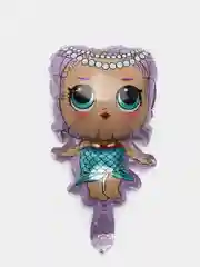 Фуксия кукла фольгированный шар фольгированная фигура кукла ЛОЛ LOL сюрпрайз, русалочка