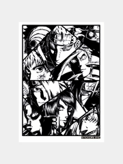 Стикерпак "Akatsuki Manga", чёрный