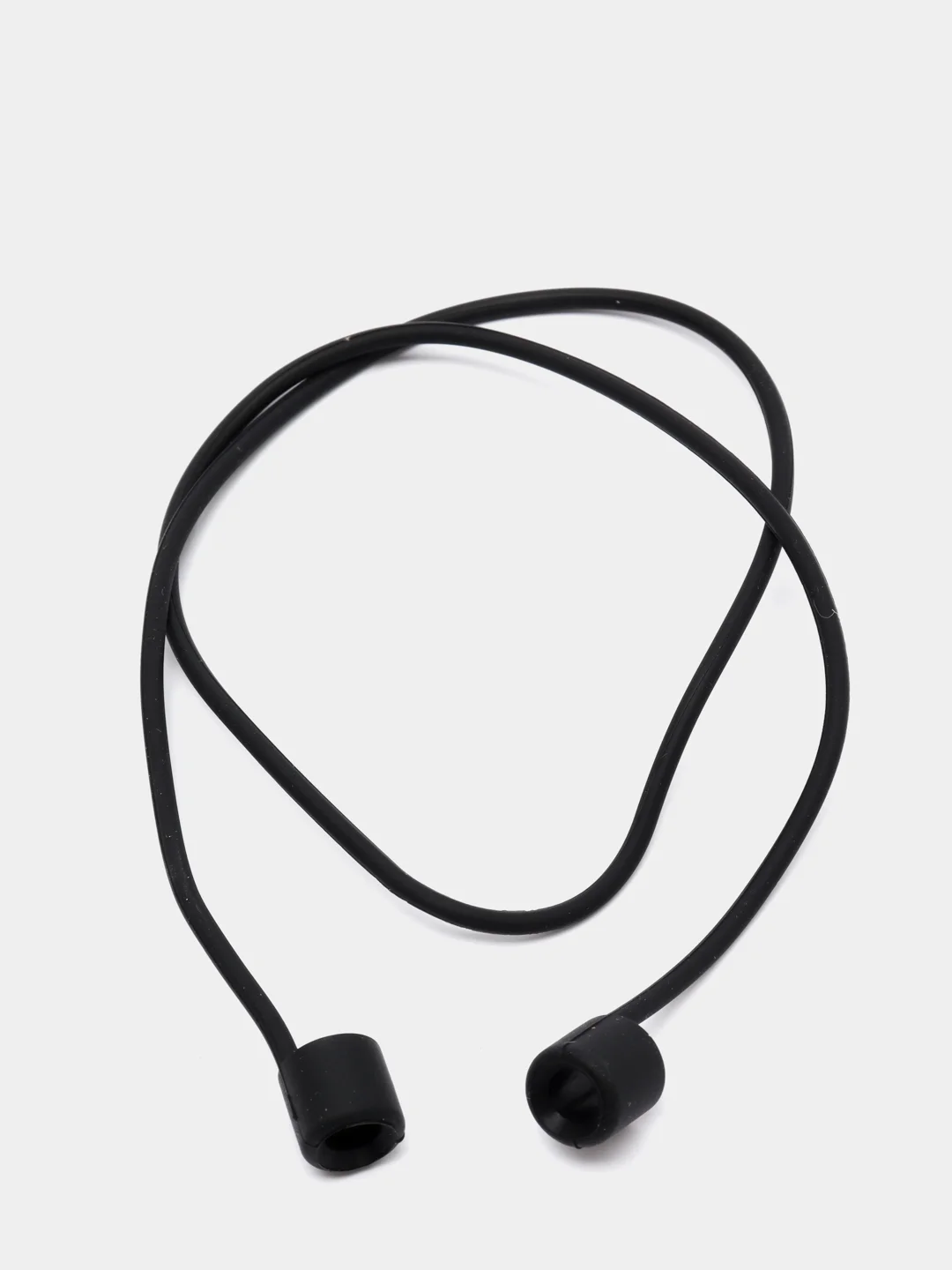 Krutoff / Силиконовый шнурок для AirPods (Эйр Подс), черный