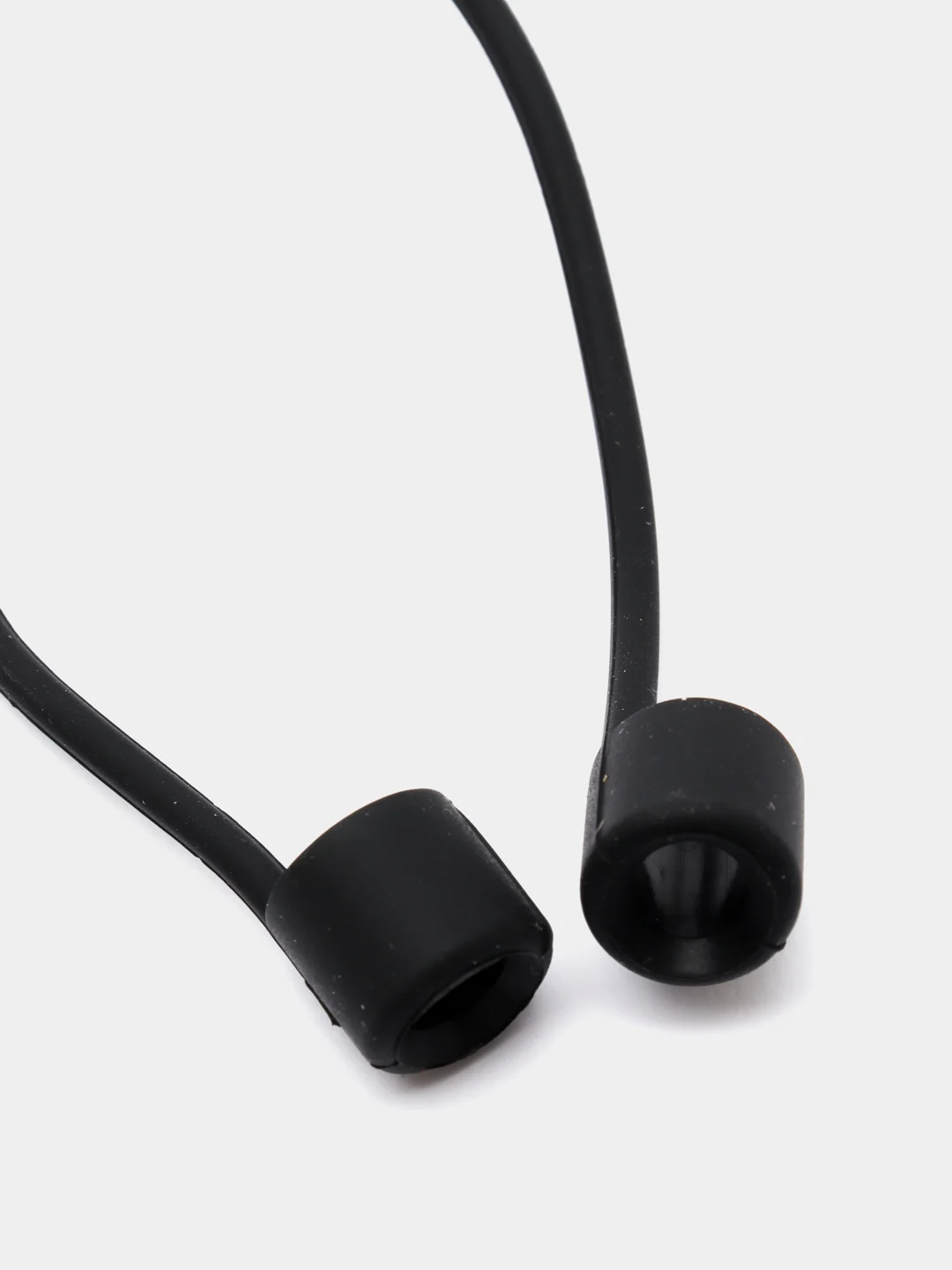 Krutoff / Силиконовый шнурок для AirPods (Эйр Подс), черный