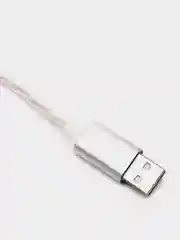 Светящийся USB-зарядник с micro-USB, Type-C, Lightning