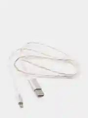 Светящийся USB-зарядник с micro-USB, Type-C, Lightning
