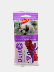 Лакомство для мелких собак TiTBiT "Dent", жевательный снек со вкусом печени говяжьей