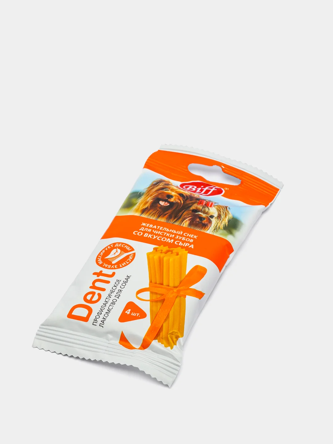 TiTBiT Жевательный снек для собак DENT со вкусом сыра для мелких пород, 40 г