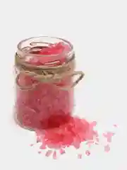 Кораллово-розовый подарочная соль для ванны с сюрпризом, 4 вида: банан, клубника, капучино, вербена