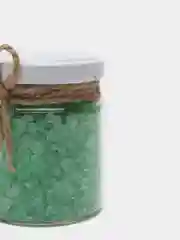 Зеленый подарочная соль для ванны с сюрпризом, 4 вида: банан, клубника, капучино, вербена