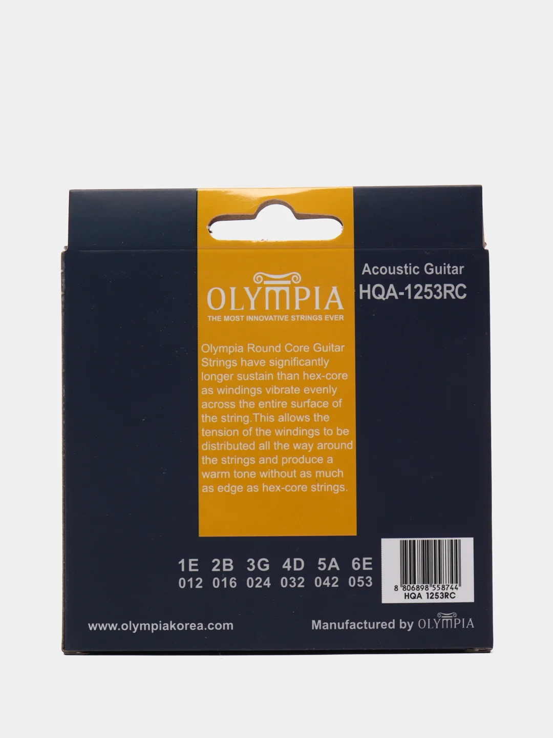 Струны для акустической гитары Olympia HQA1253RC, круглый корд, фосфор-бронза