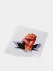 Бежевый 3d наклейка на авто "Рука"