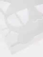 Белый наклейка на авто "Кот"
