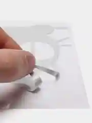 Белый наклейка на авто "Кот"