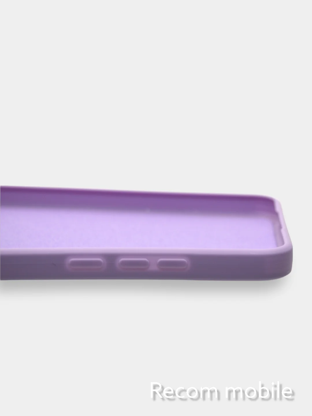 Лавандовый чехол силиконовый с защитой камеры для Xiaomi Redmi 9A с бархатной подкладкой