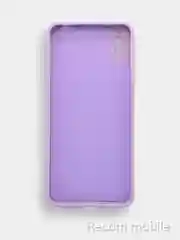 Лавандовый чехол силиконовый с защитой камеры для Xiaomi Redmi 9A с бархатной подкладкой