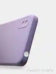 Лавандовый чехол силиконовый с защитой камеры для Xiaomi Redmi 9A с бархатной подкладкой