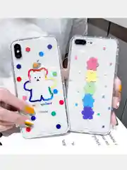 Чехол "Радужные мишки" для iPhone 11, 12/12Pro, 7/8