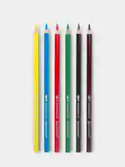 Карандаши цветные акварельные  PREMIUM AQUARELLE, 6 цветов, грифель мягкий 4 мм