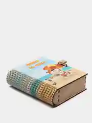 Копилка-книжка из дерева "Коплю на мечту" железный замок и надпись