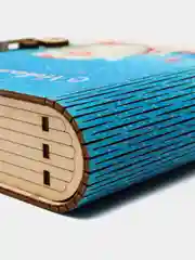 Копилка книжка из дерева, шкатулка с деревянным замком