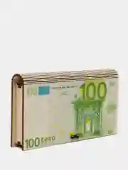 Купюрница-конверт "100 евро", денежная шкатулка из дерева