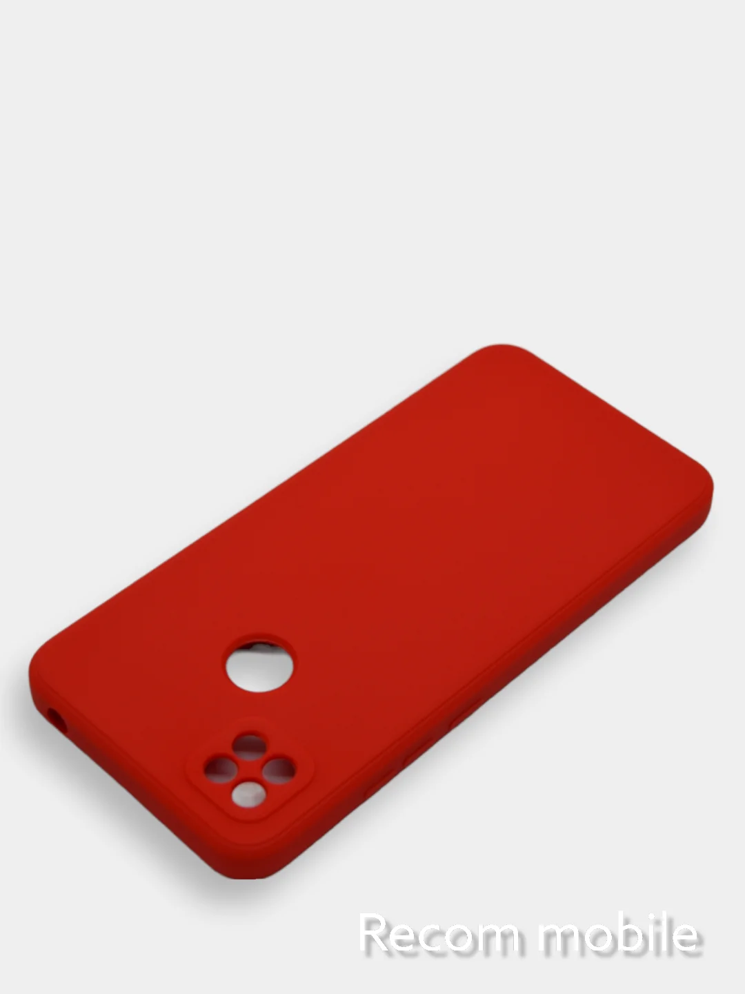 Красный чехол Xiaomi Redmi 9C, Redmi 9C NFC, Redmi 10A с бархатной подкладкой и защитой камеры