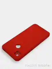 Красный чехол Xiaomi Redmi 9C, Redmi 9C NFC, Redmi 10A с бархатной подкладкой и защитой камеры