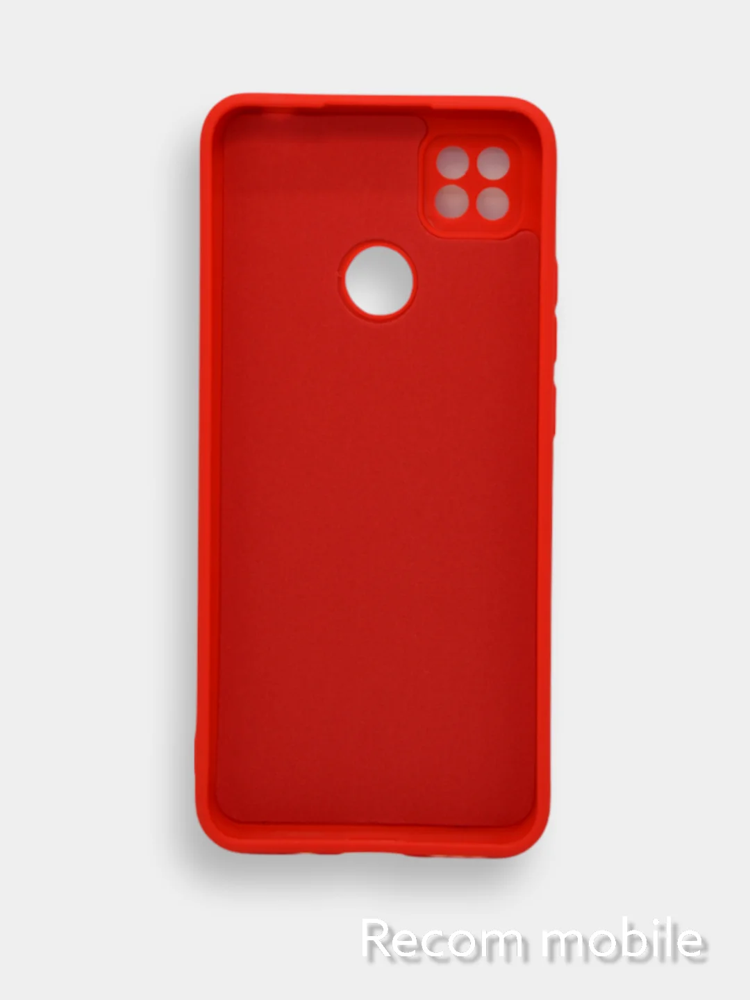 Красный чехол Xiaomi Redmi 9C, Redmi 9C NFC, Redmi 10A с бархатной подкладкой и защитой камеры