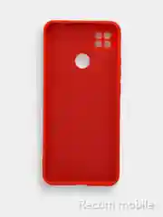 Красный чехол Xiaomi Redmi 9C, Redmi 9C NFC, Redmi 10A с бархатной подкладкой и защитой камеры
