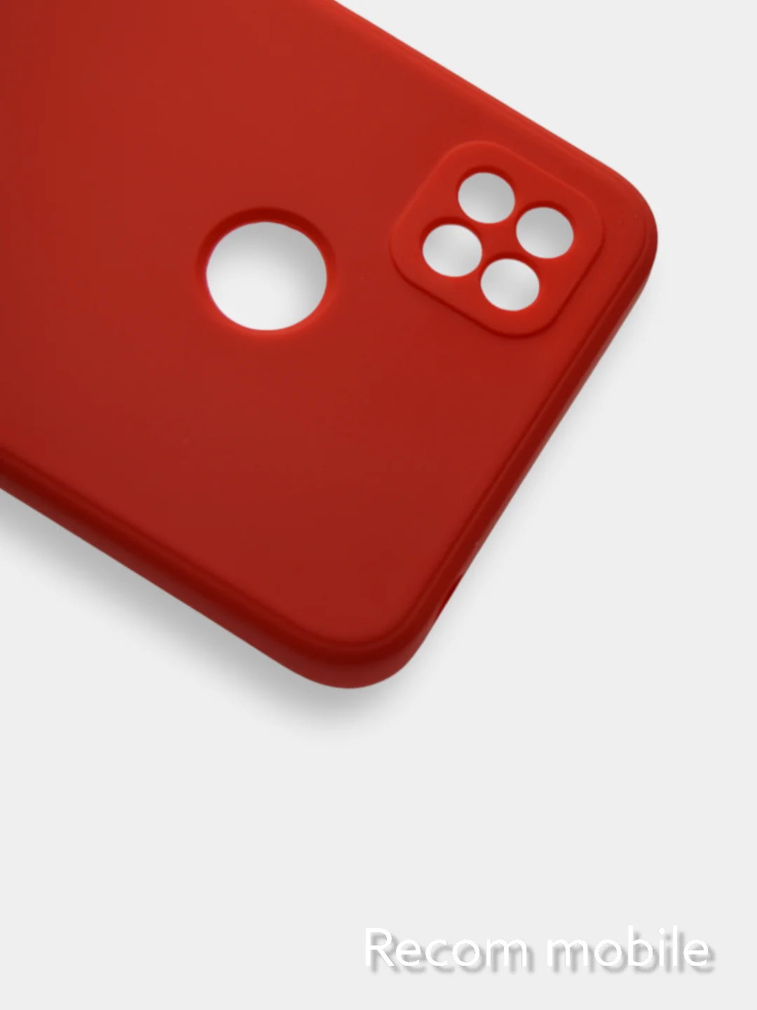 Красный чехол Xiaomi Redmi 9C, Redmi 9C NFC, Redmi 10A с бархатной подкладкой и защитой камеры