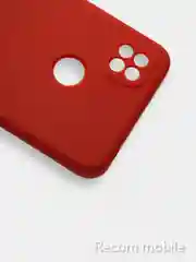 Красный чехол Xiaomi Redmi 9C, Redmi 9C NFC, Redmi 10A с бархатной подкладкой и защитой камеры