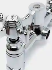 Серебряный смеситель для ванны Frap f2225 из латуни с лейкой c поворотным изливом