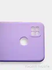 Лавандовый чехол Xiaomi Redmi 9C, Redmi 9C NFC, Redmi 10A с бархатной подкладкой и защитой камеры
