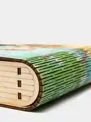 Копилка-книжка из дерева "На отдых у моря", с железным замком
