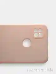 Коралловый меланж чехол Xiaomi Redmi 9C, Redmi 9C NFC, Redmi 10A с бархатной подкладкой и защитой камеры