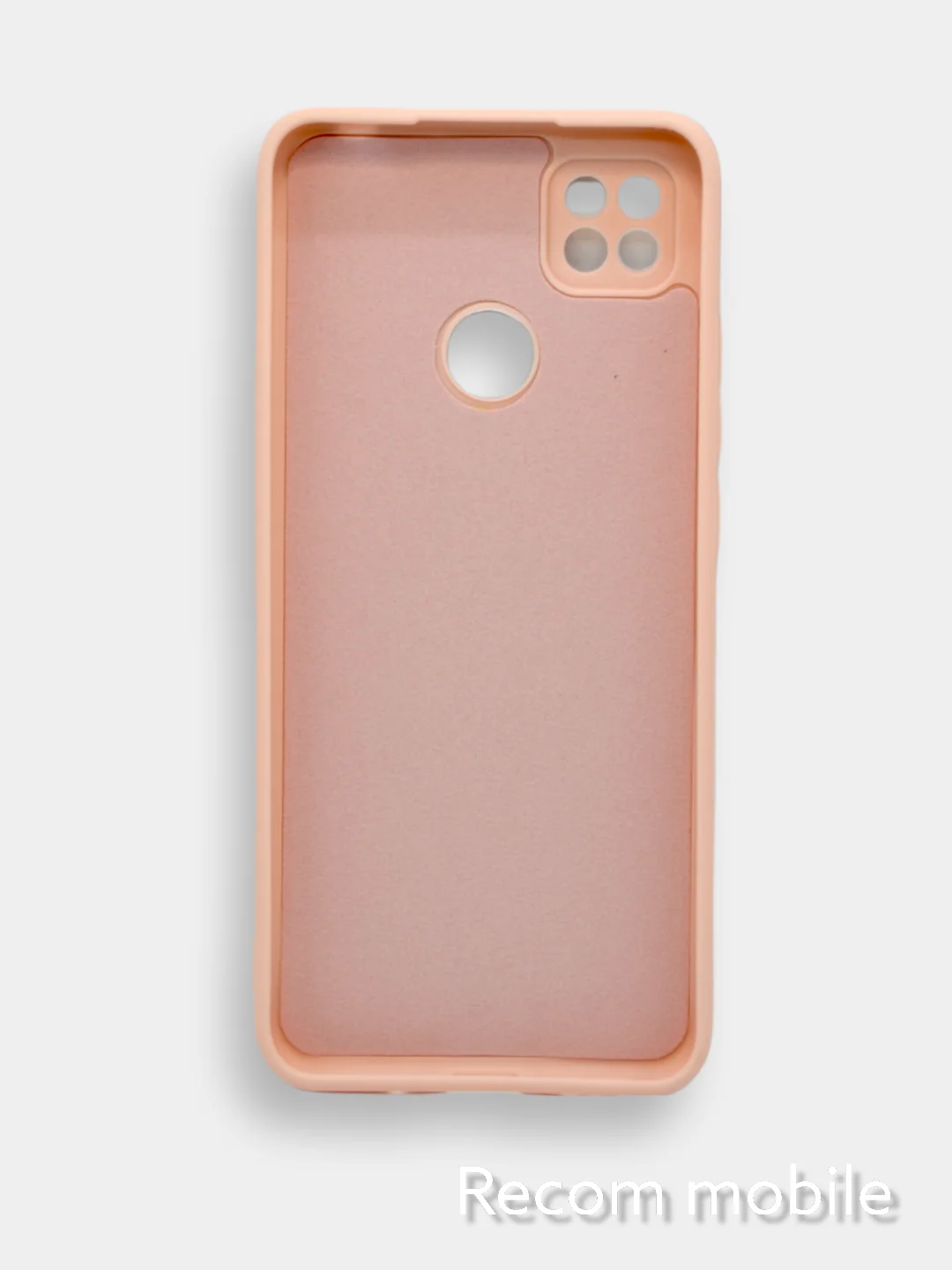 Коралловый меланж чехол Xiaomi Redmi 9C, Redmi 9C NFC, Redmi 10A с бархатной подкладкой и защитой камеры