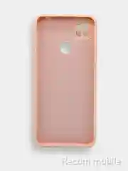 Коралловый меланж чехол Xiaomi Redmi 9C, Redmi 9C NFC, Redmi 10A с бархатной подкладкой и защитой камеры