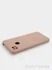Коралловый меланж чехол Xiaomi Redmi 9C, Redmi 9C NFC, Redmi 10A с бархатной подкладкой и защитой камеры