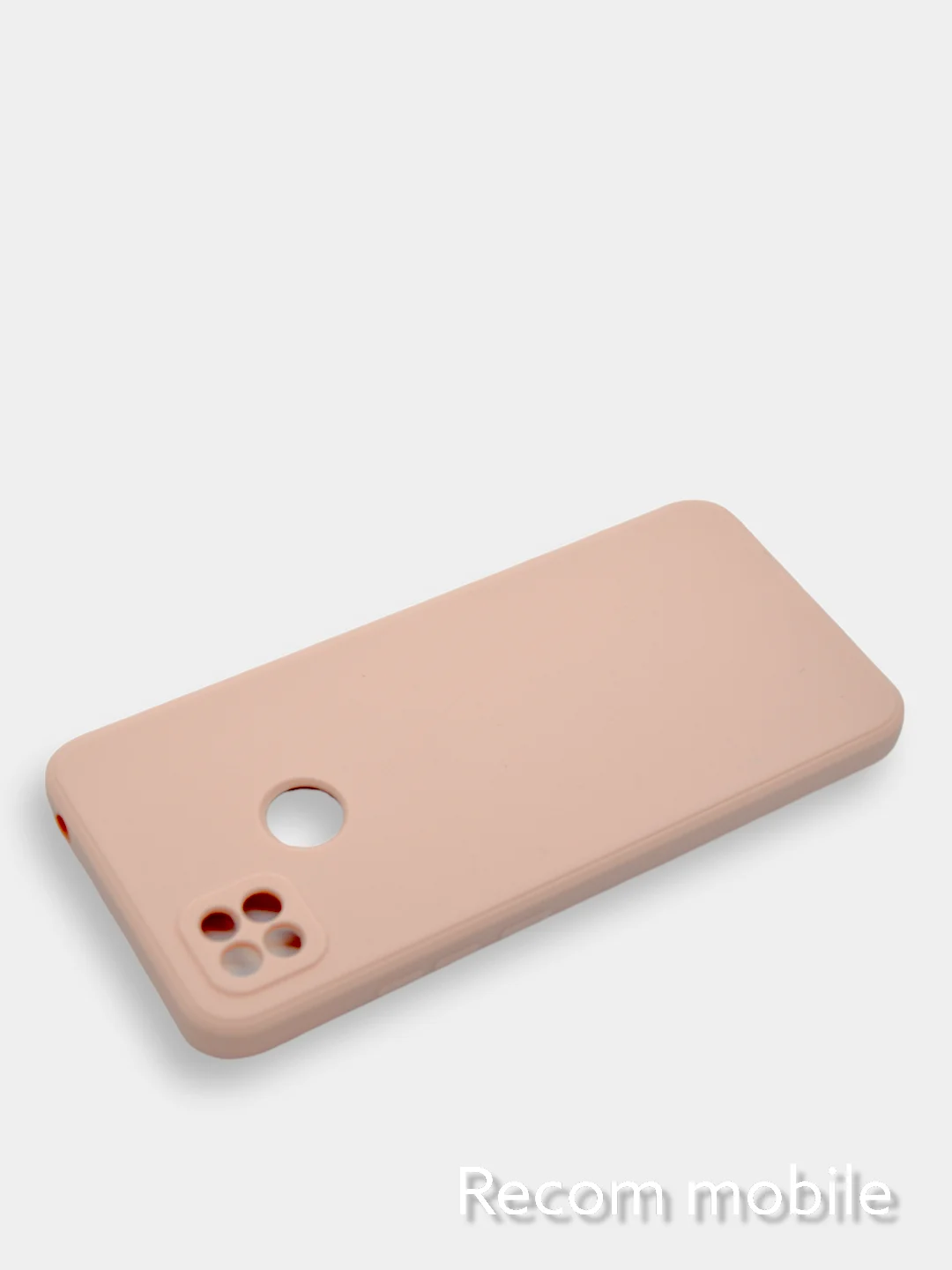 Коралловый меланж чехол Xiaomi Redmi 9C, Redmi 9C NFC, Redmi 10A с бархатной подкладкой и защитой камеры