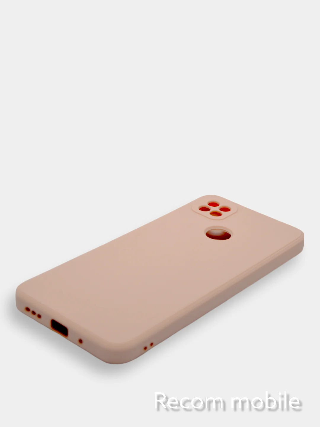 Коралловый меланж чехол Xiaomi Redmi 9C, Redmi 9C NFC, Redmi 10A с бархатной подкладкой и защитой камеры