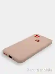 Коралловый меланж чехол Xiaomi Redmi 9C, Redmi 9C NFC, Redmi 10A с бархатной подкладкой и защитой камеры