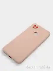 Коралловый меланж чехол Xiaomi Redmi 9C, Redmi 9C NFC, Redmi 10A с бархатной подкладкой и защитой камеры