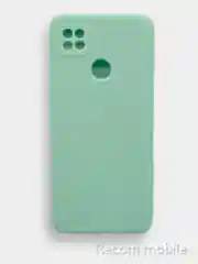 Бирюзовый чехол Xiaomi Redmi 9C, Redmi 9C NFC, Redmi 10A с бархатной подкладкой и защитой камеры