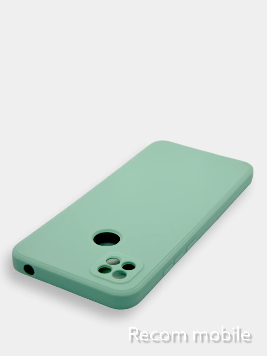 Бирюзовый чехол Xiaomi Redmi 9C, Redmi 9C NFC, Redmi 10A с бархатной подкладкой и защитой камеры