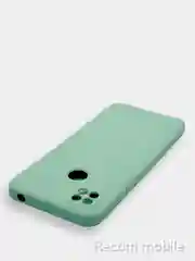 Бирюзовый чехол Xiaomi Redmi 9C, Redmi 9C NFC, Redmi 10A с бархатной подкладкой и защитой камеры