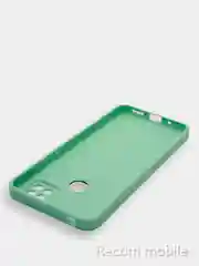 Бирюзовый чехол Xiaomi Redmi 9C, Redmi 9C NFC, Redmi 10A с бархатной подкладкой и защитой камеры
