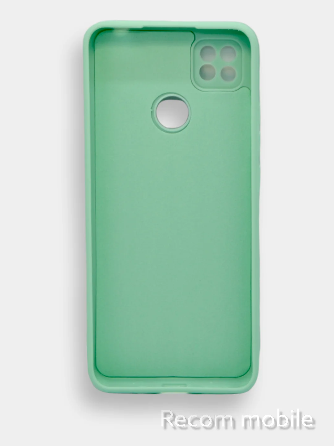 Бирюзовый чехол Xiaomi Redmi 9C, Redmi 9C NFC, Redmi 10A с бархатной подкладкой и защитой камеры
