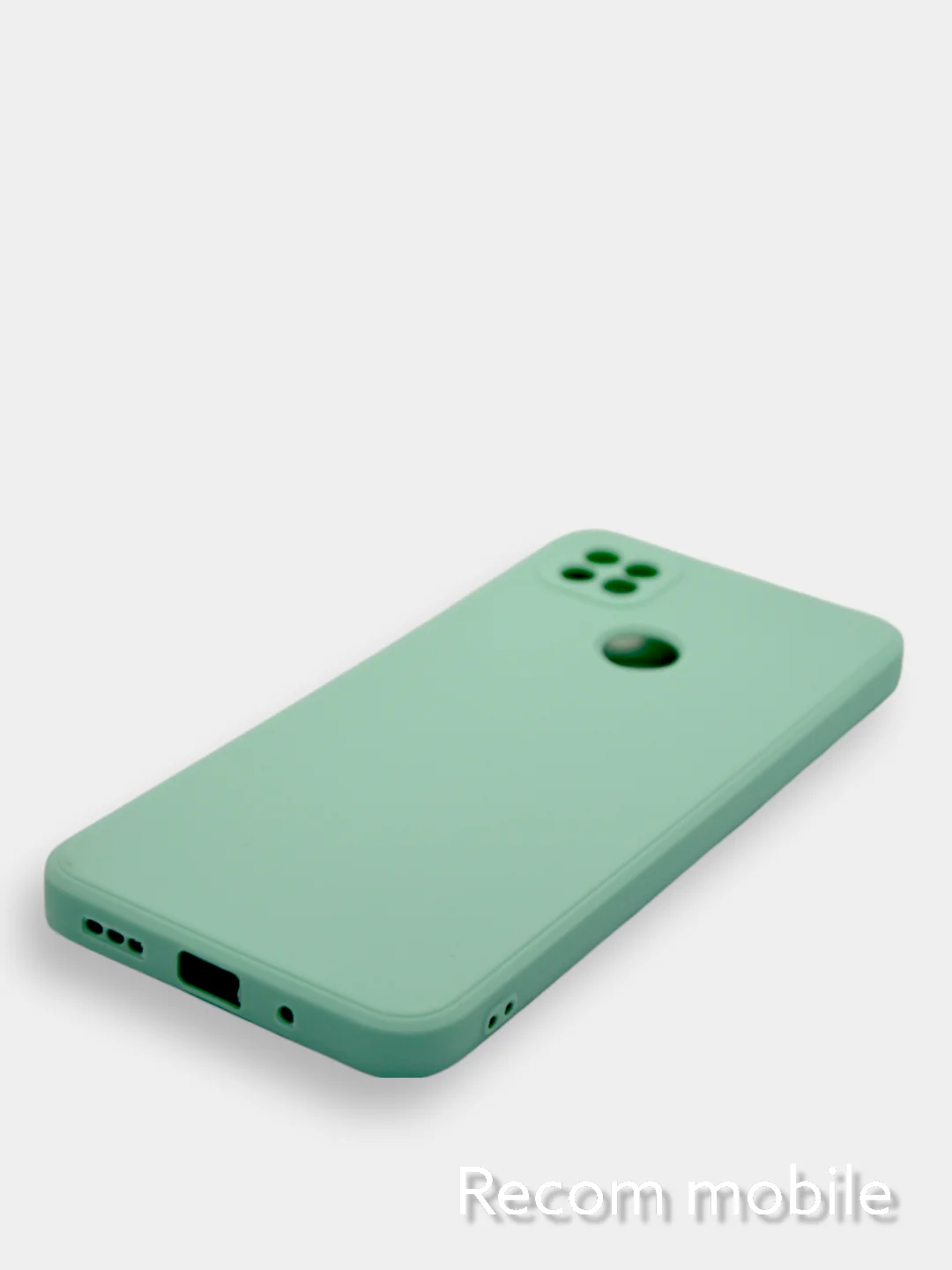 Бирюзовый чехол Xiaomi Redmi 9C, Redmi 9C NFC, Redmi 10A с бархатной подкладкой и защитой камеры