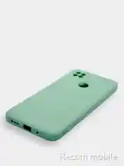 Бирюзовый чехол Xiaomi Redmi 9C, Redmi 9C NFC, Redmi 10A с бархатной подкладкой и защитой камеры