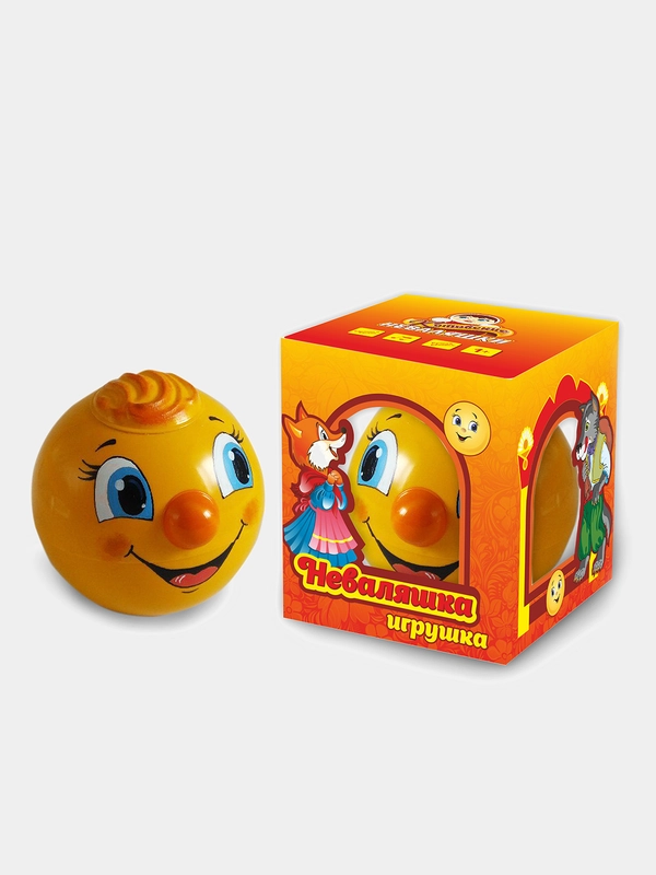 Котовские неваляшки "Колобок" со звуком, 9 см, 6С-005