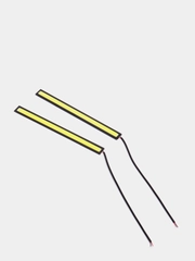 Дневные ходовые огни COB LED 2 штуки ДХО габариты, противотуманки, стоп-сигналы 17 см
