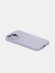 Лавандовый чехол силиконовый со стеклянной панелью для iPhone 13 Pro
