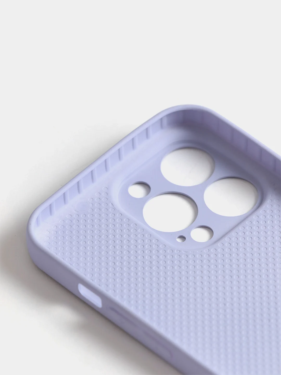 Лавандовый чехол силиконовый со стеклянной панелью для iPhone 13 Pro